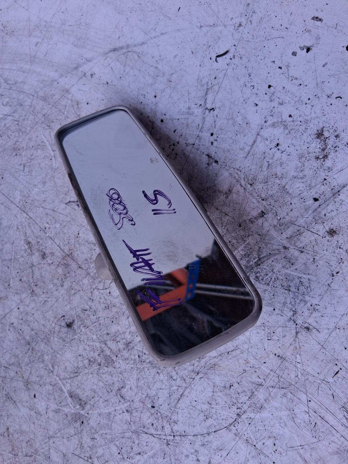 2015 FIAT 500 LOUNGE INTERIOR REAR VIEW MIRROR