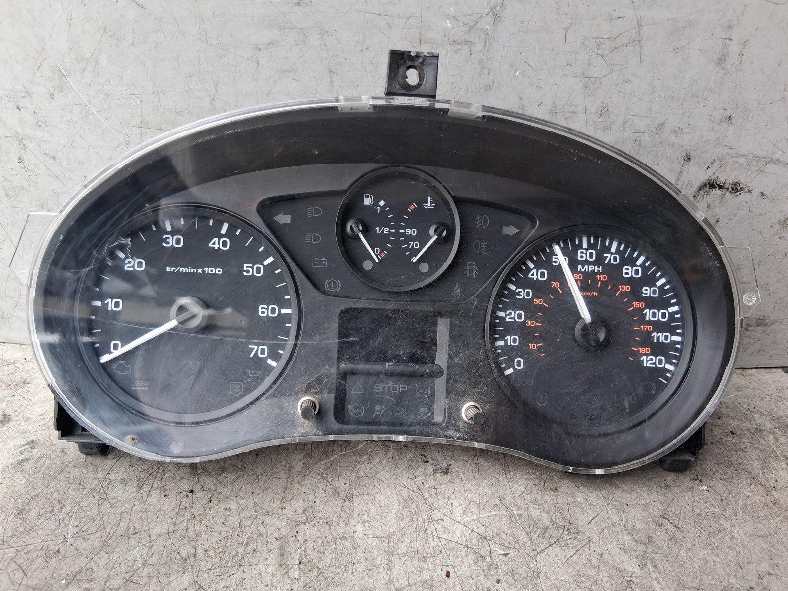 2018 CITROEN BERLINGO MK2 MANUAL SPEEDOMETER INSTRUMENT CLUSTER 9801642580