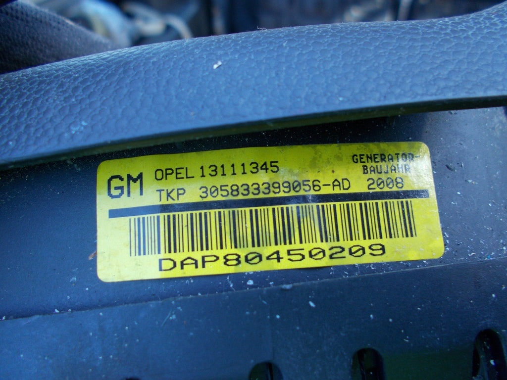 2005 VAUXHALL ASTRA 1.8 PETROL DRIVERS STEERING WHEEL AIR BAG 13111345