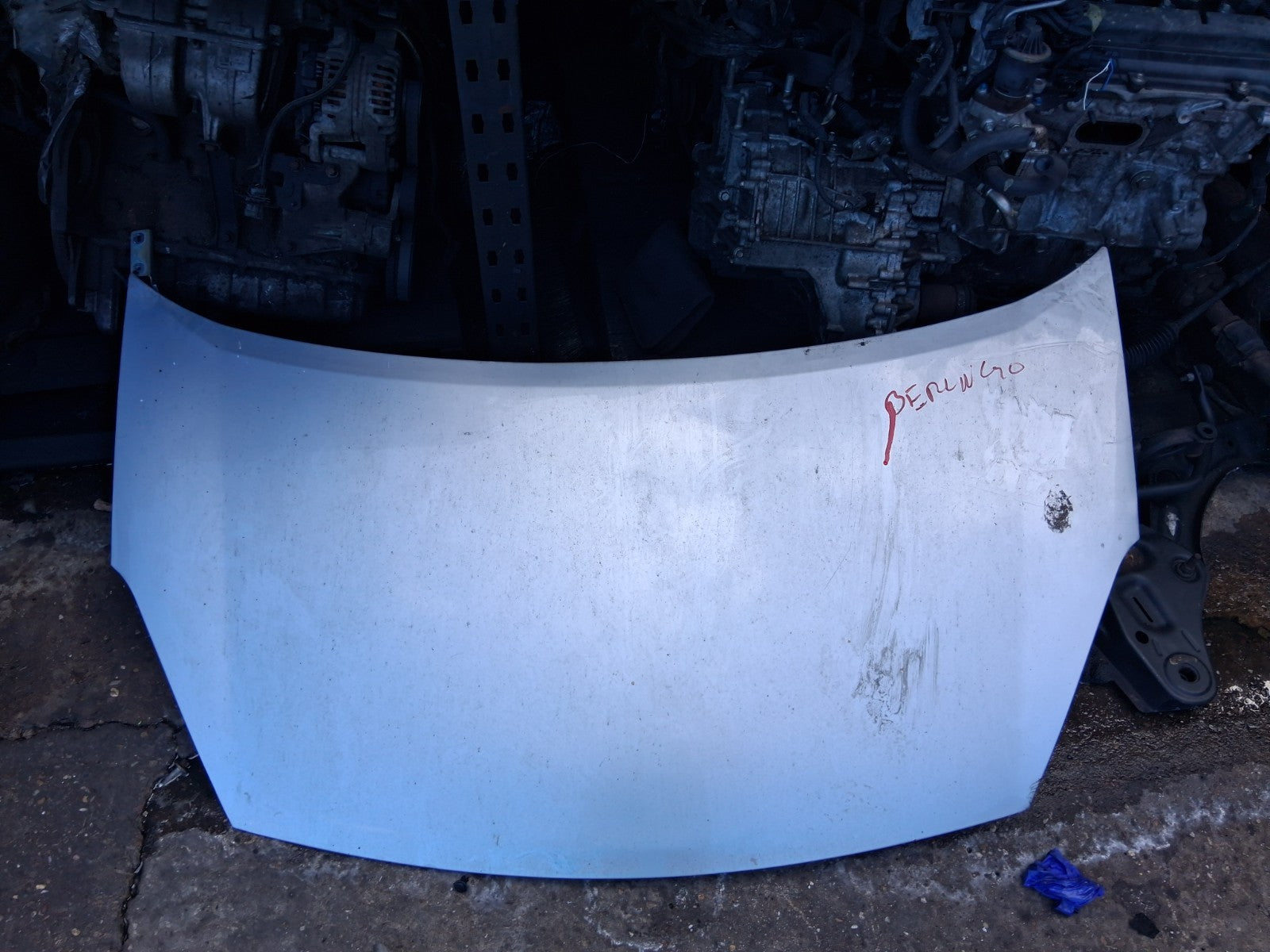 CITROEN BERLINGO MK2 2015 FRONT COMPLETE BONNET HOOD GREY ALUMINIUM EZR