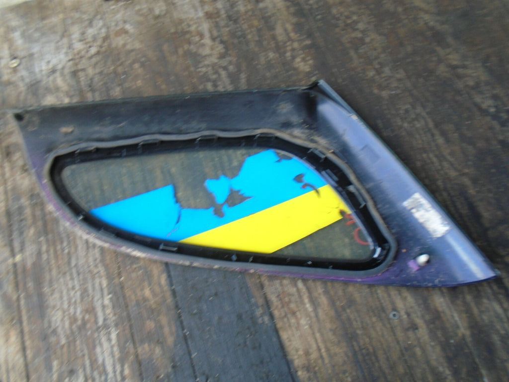 SMART CAR FORTWO COUPE 2006 NSR REAR PASSENGER SIDE QUARTER GLASS WINDOW