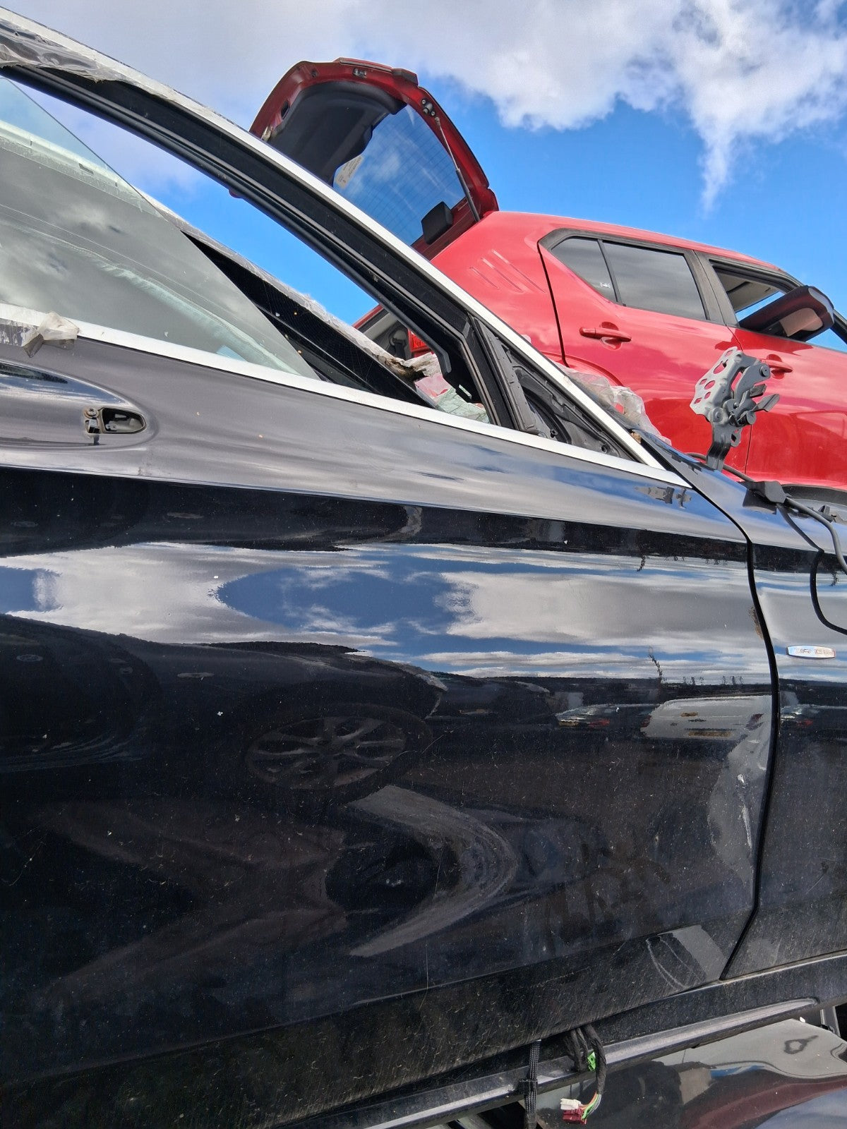 2016 MERCEDES C CLASS W205 OSF DRIVER SIDE FRONT RIGHT BARE DOOR BLACK 197
