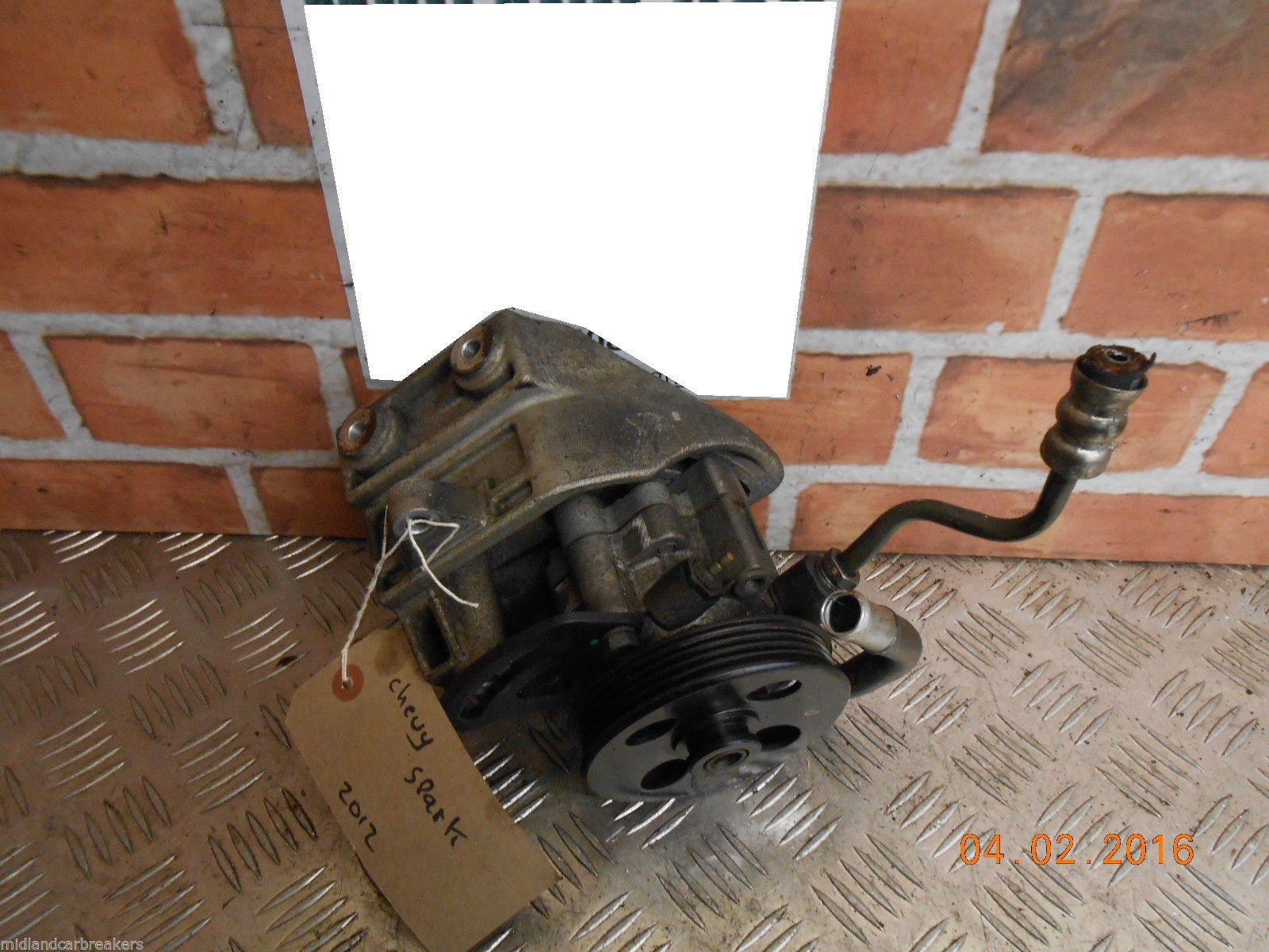 CHEVROLET CHEVY SPARK M300 2012 1.0 16V ENGINE POWER STEERING PUMP