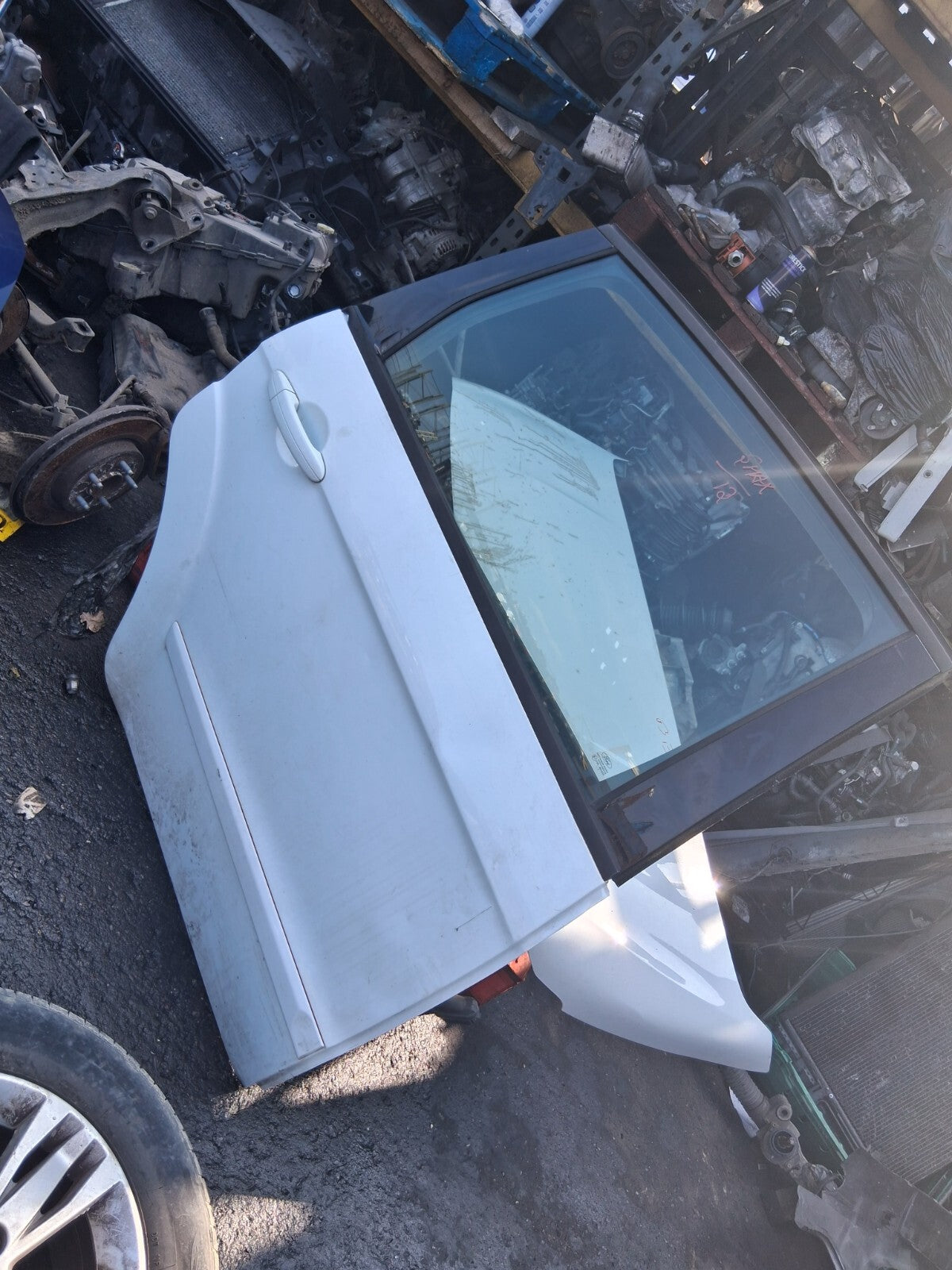 FORD S MAX MK1 2013 OSR DRIVER SIDE REAR COMPLETE DOOR BLUE