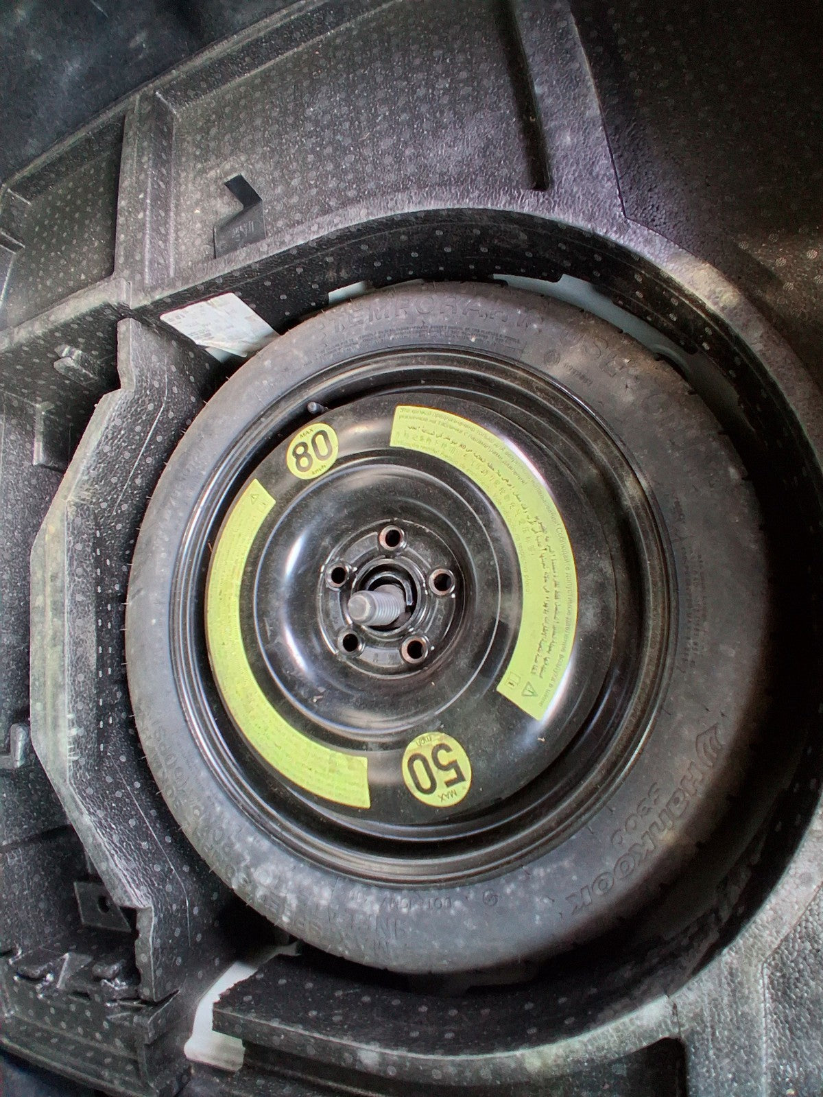 SEAT TOLEDO MK4 2018 16 INCH SPACESAVER WHEEL WITH TYRE T125/70R16