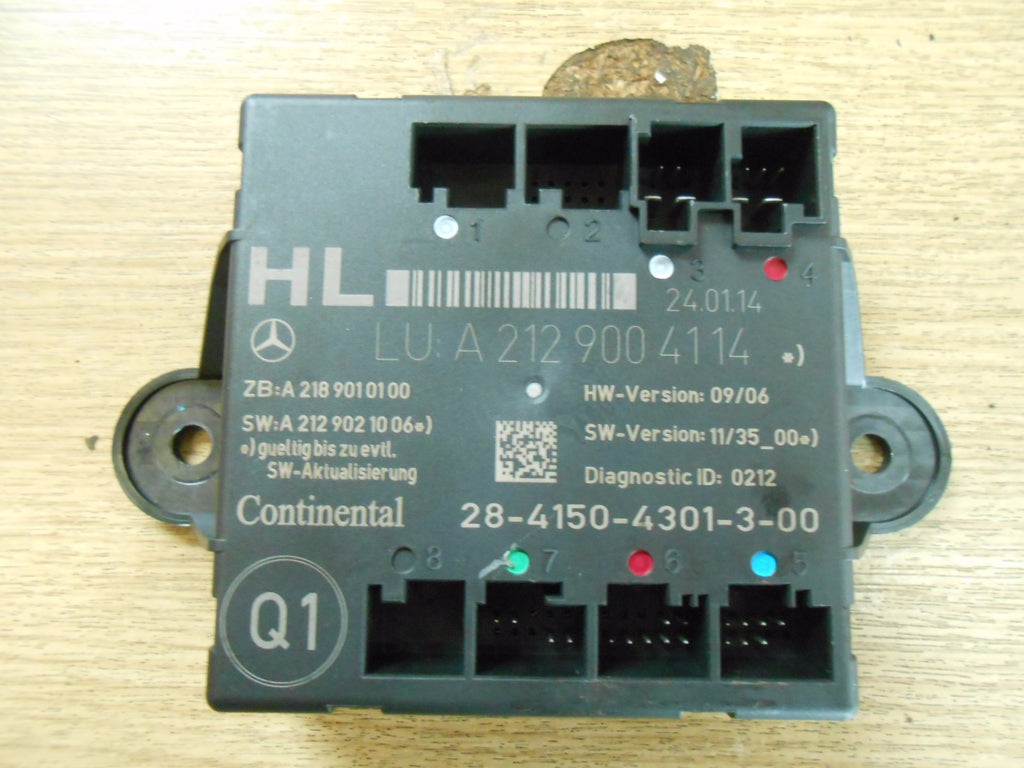 MERCEDES C CLASS S204 2013 OSF DRIVER SIDE FRONT DOOR MODULE ECU A2129004114 HL