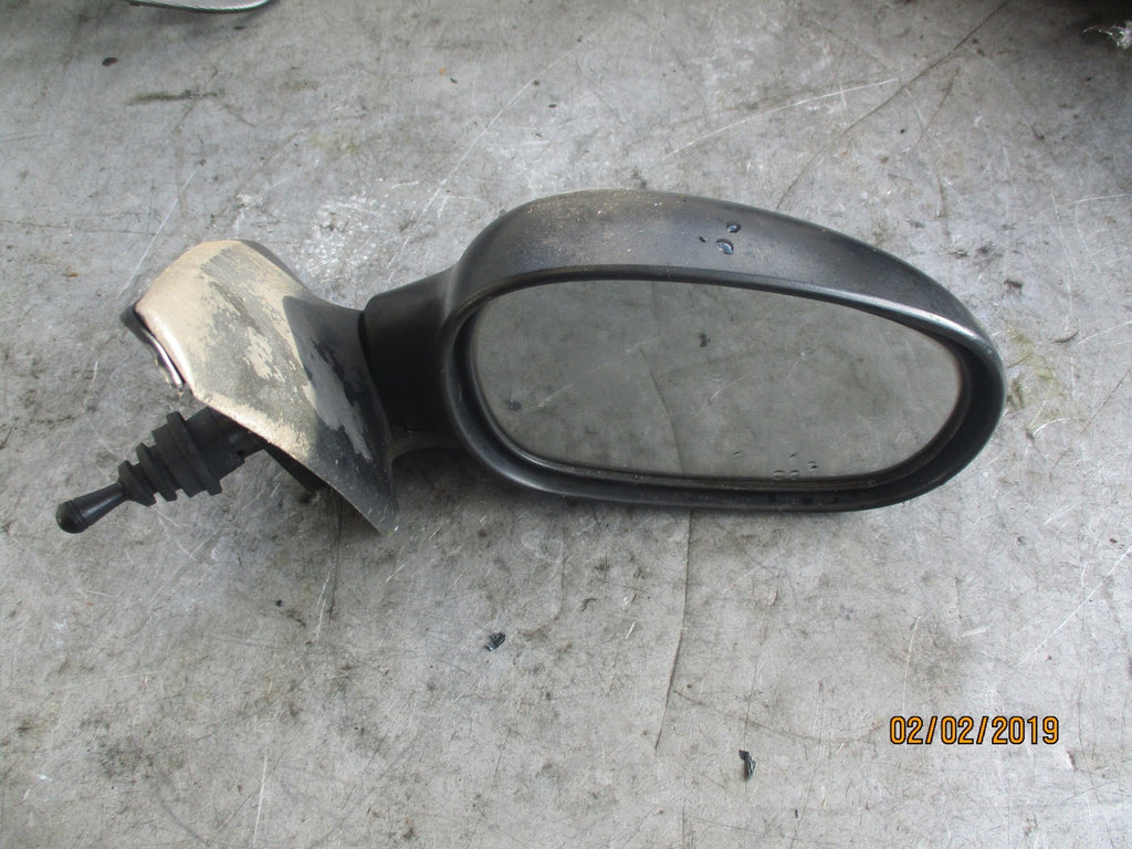 DAEWOO LANOS 2000 OS DRIVER SIDE MANUAL WING MIRROR BLACK