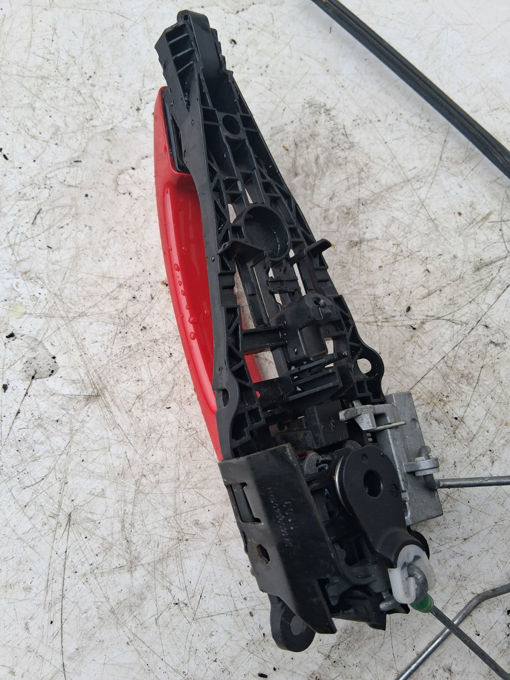 ASTRA J 2013 RED OSF FRONT OFF RIGHT DRIVER SIDE DOOR HANDLE AND LOCK 14096401RH