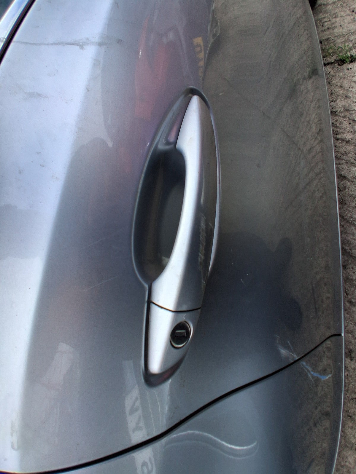 2015 PEUGEOT 308 MK2 OSF DRIVER FRONT EXTERIOR DOOR HANDLE GRIS ALUMINIUM EZR