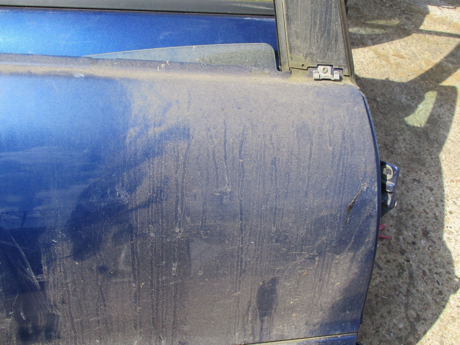 MERCEDES C CLASS W203 2001 OSR DRIVER SIDE REAR DOOR GLASS REGULATOR BLUE