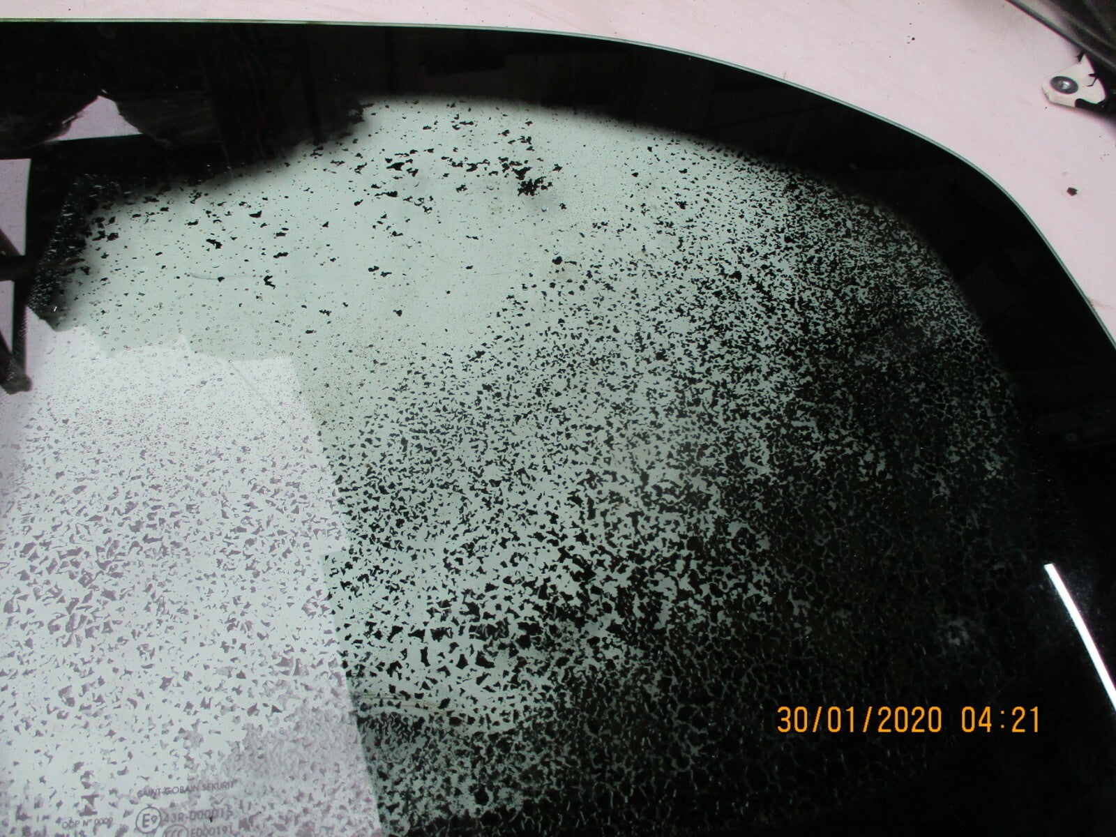 VAUXHALL COMBO E MK4 2019 OSR DRIVER SIDE REAR QUARTER GLASS PANE FIRE DAMAGE