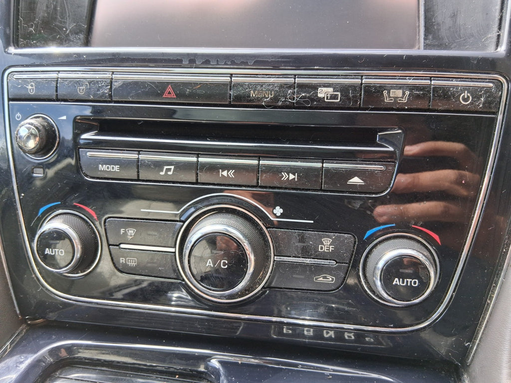 2012 JAGUAR XJ X351 AC HEATER CLIMATE CONTROL PANEL WITH RADIO CD PLAYER PANEL
