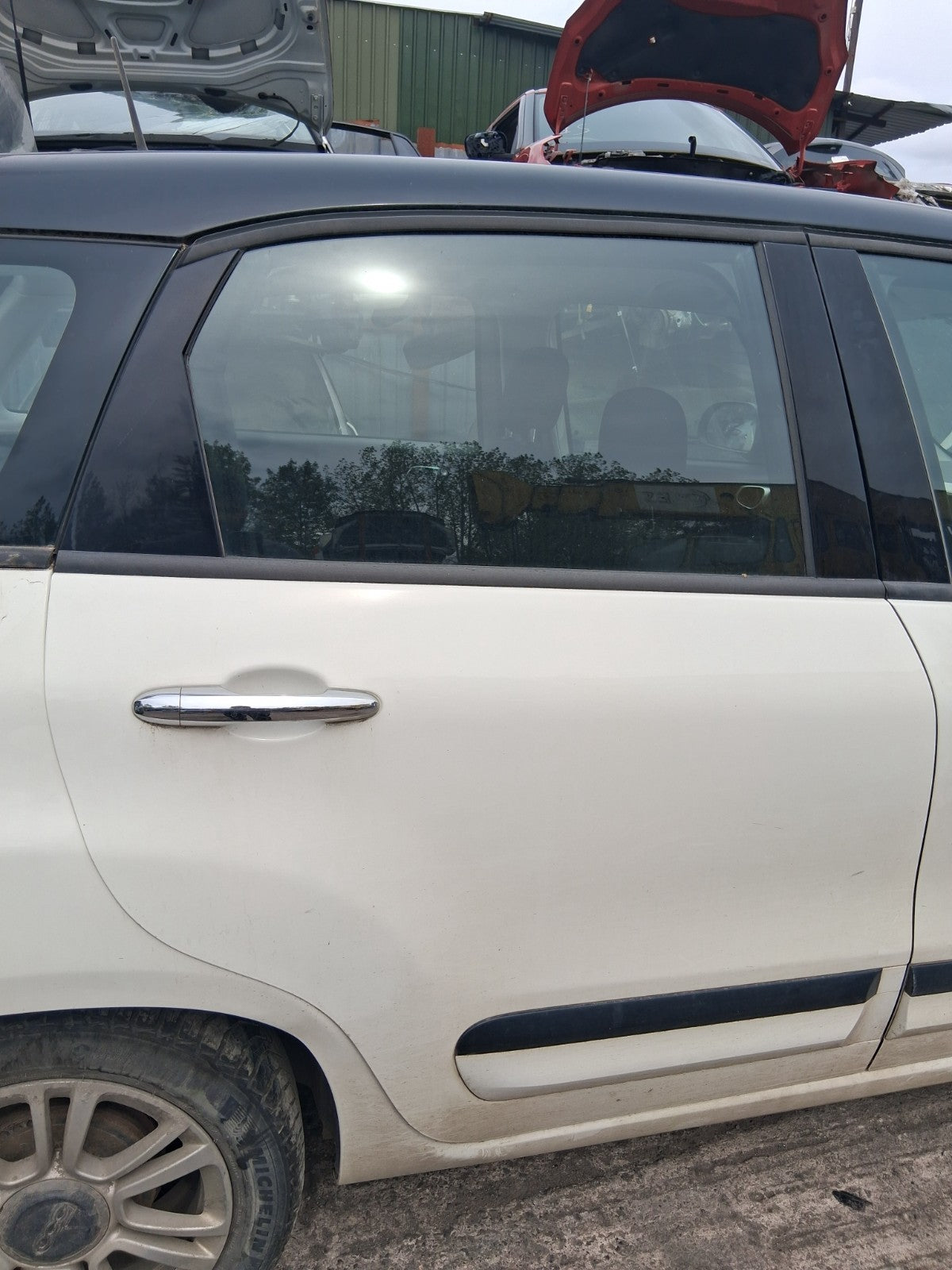 2019 FIAT 500L URBAN OSR DRIVER SIDE REAR BARE DOOR WHITE BIANCO GELATO 934/A