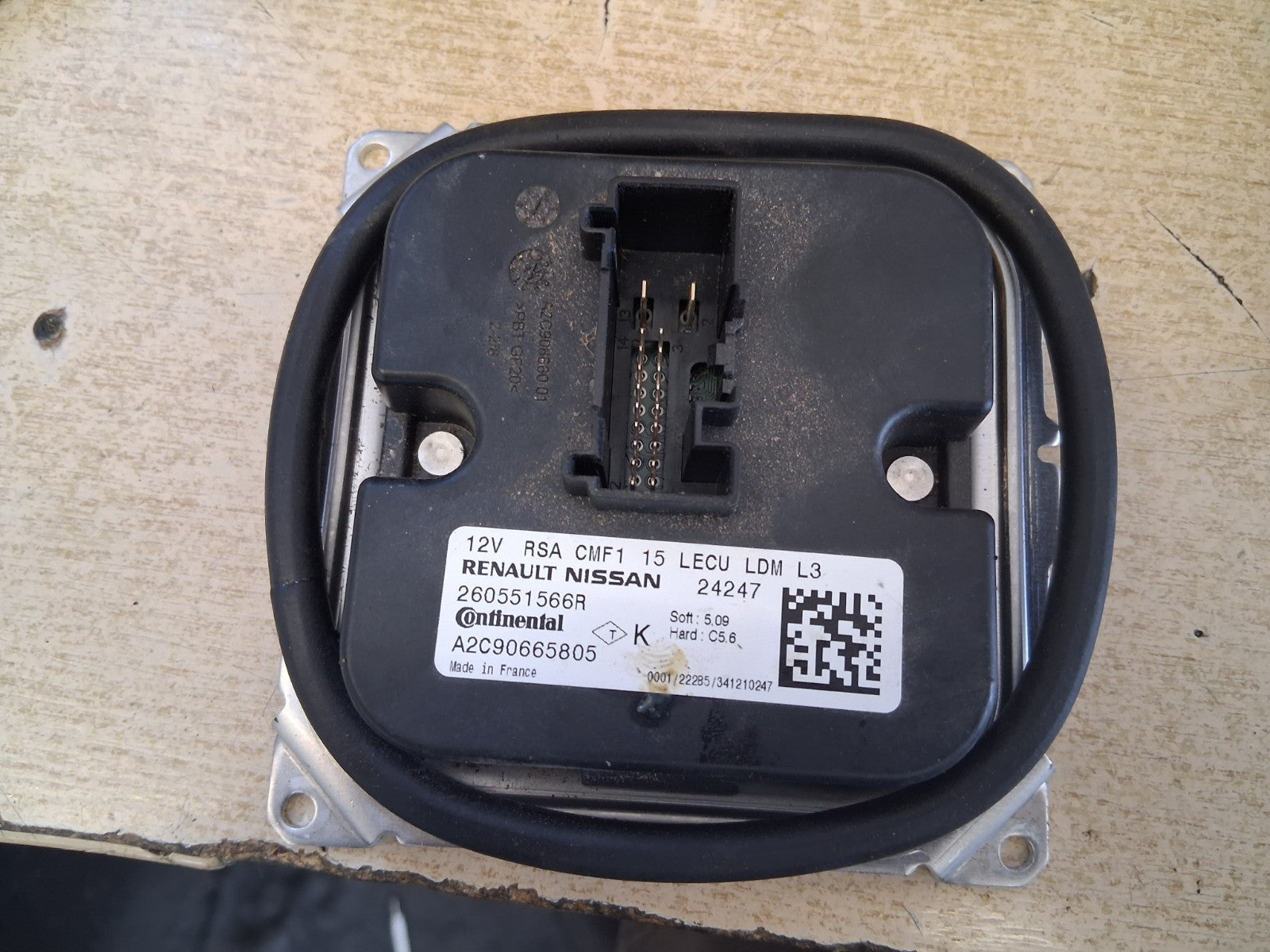 2024 RENAULT CLIO FACELIFT MK5 HEADLIGHT BALLAST CONTROL MODULE ECU 260551566R