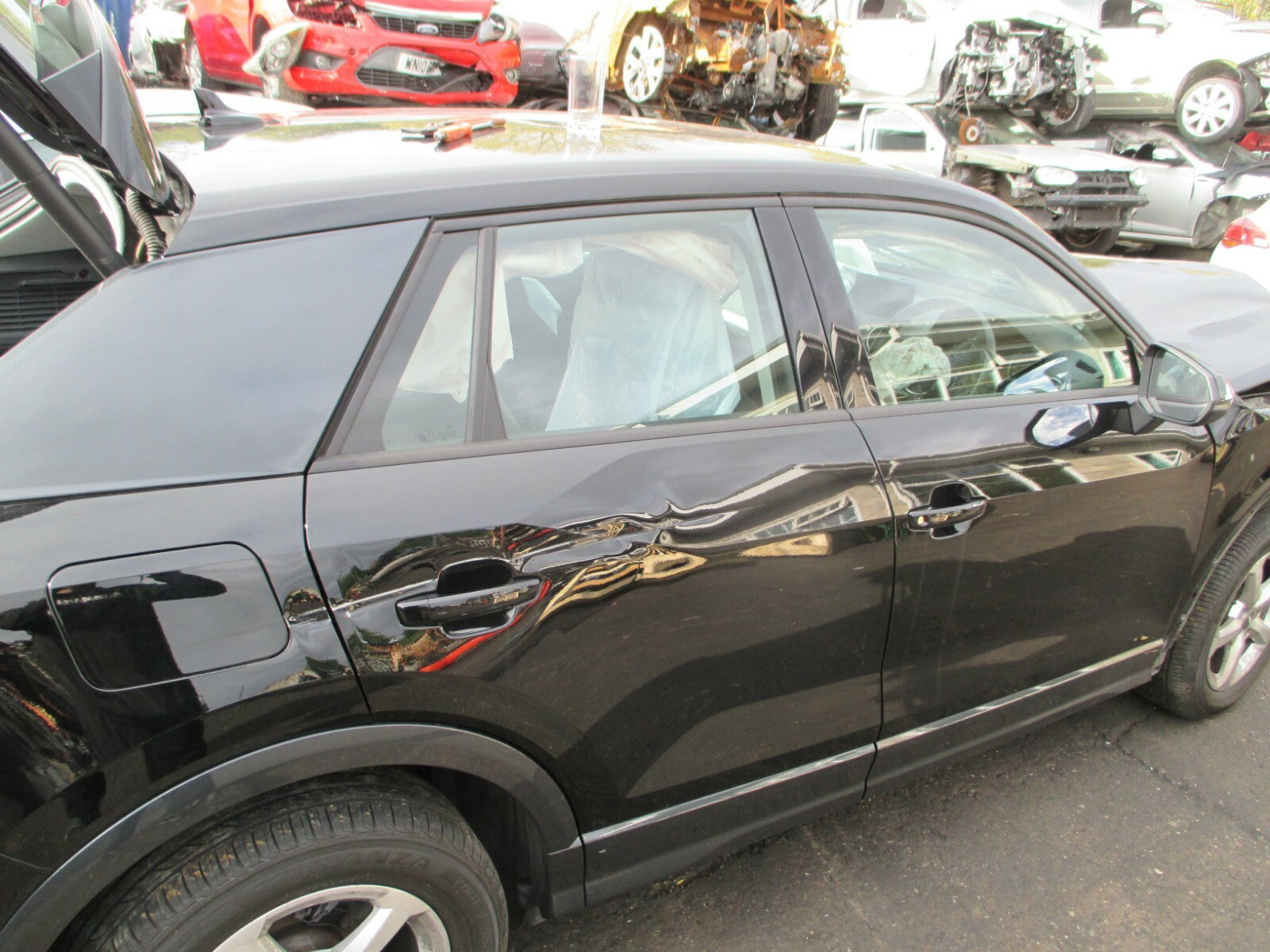 AUDI Q2 MK1 2020 OSR DRIVER SIDE REAR DOOR BARE BLACK