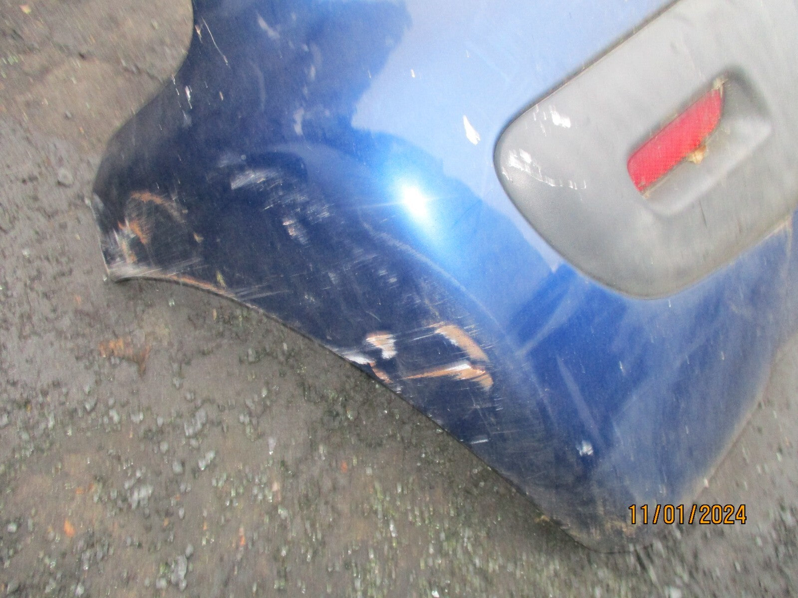 CITROEN C1  2007 3 DOOR REAR COMPLETE BUMPER BLUE