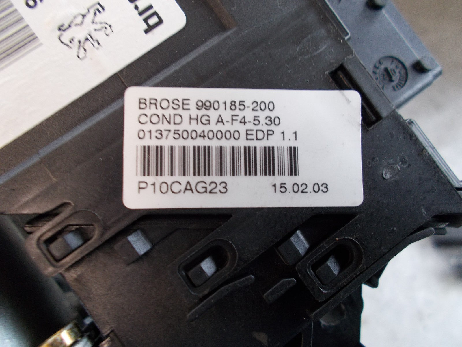 2003 PEUGEOT 307 SW SE EST 5DR OSF DRIVER SIDE FRONT WINDOW MOTOR 9637130880