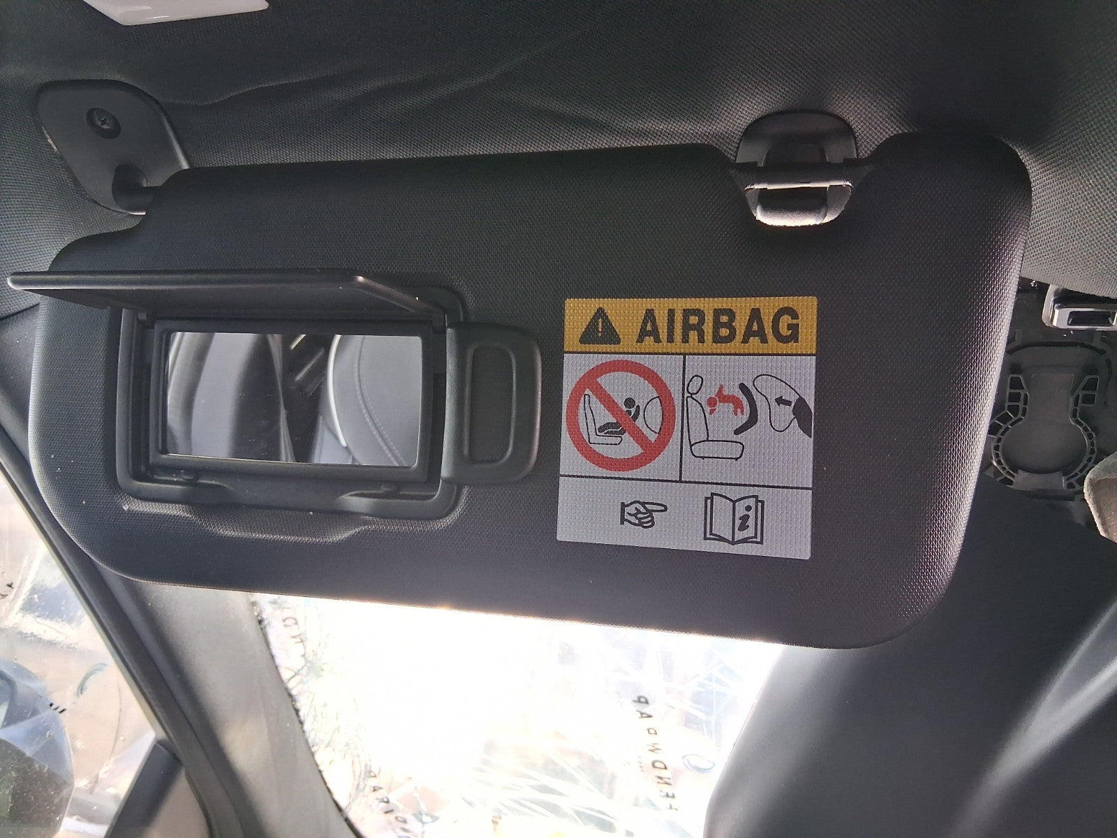 2024 NISSAN QASHQAI J12 MK3 NSF PASSENGER SIDE FRONT LEFT SUN VISOR SHADE