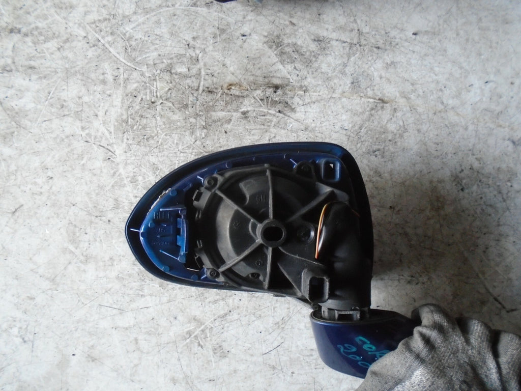 VAUXHALL CORSA D 2008 OSF FRONT DRIVER SIDE WING MIRROR BLUE