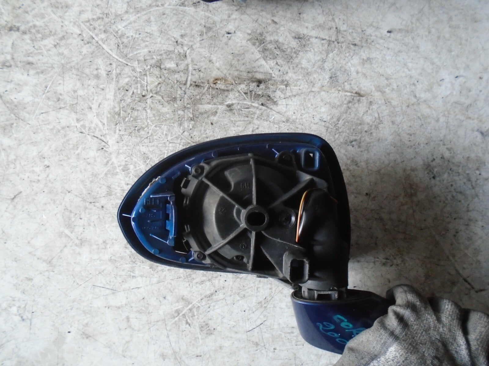 VAUXHALL CORSA D 2008 OSF FRONT DRIVER SIDE WING MIRROR BLUE