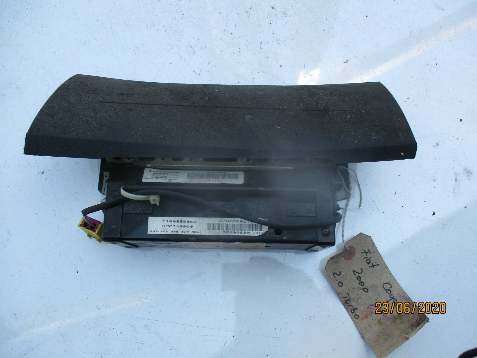 FIAT COUPE 2000 NS PASSENGER SIDE DASHBOARD DASH AIRBAG UNIT 46306026