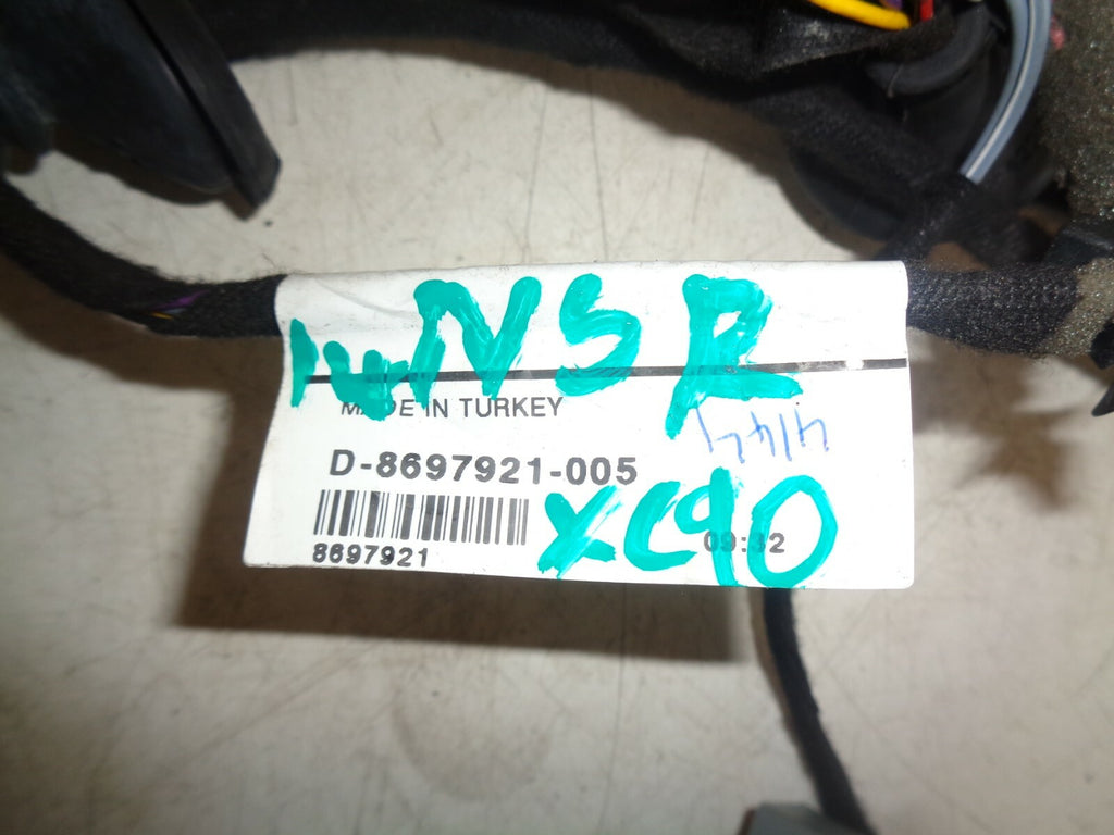 VOLVO XC90 D5 2014 FACELIFT NSR PASSENGER SIDE REAR DOOR WIRING HARNESS LOOM