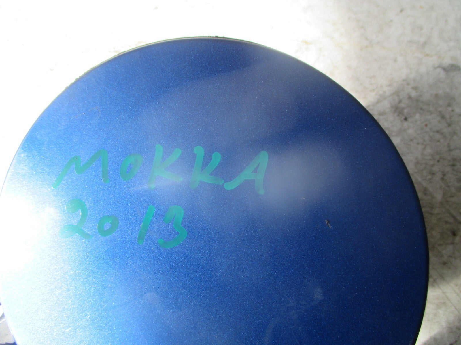 VAUXHALL MOKKA 2013 MK1 J13 FUEL FILLER CAP BLUE 95147032