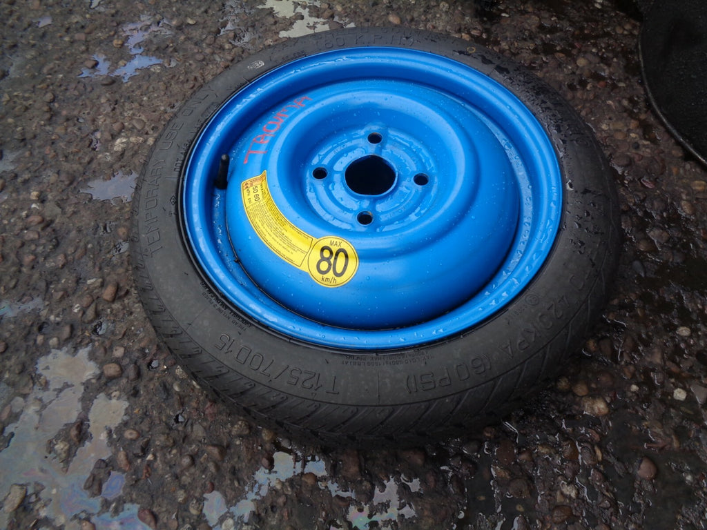 CHEVROLET TACUMA 15 INCH STEEL WHEEL WITH TYRE 4 STUD T125/70D15