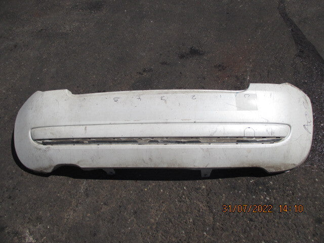 FIAT 500 2012 REAR BUMPER WHITE CREAM DAMAGED