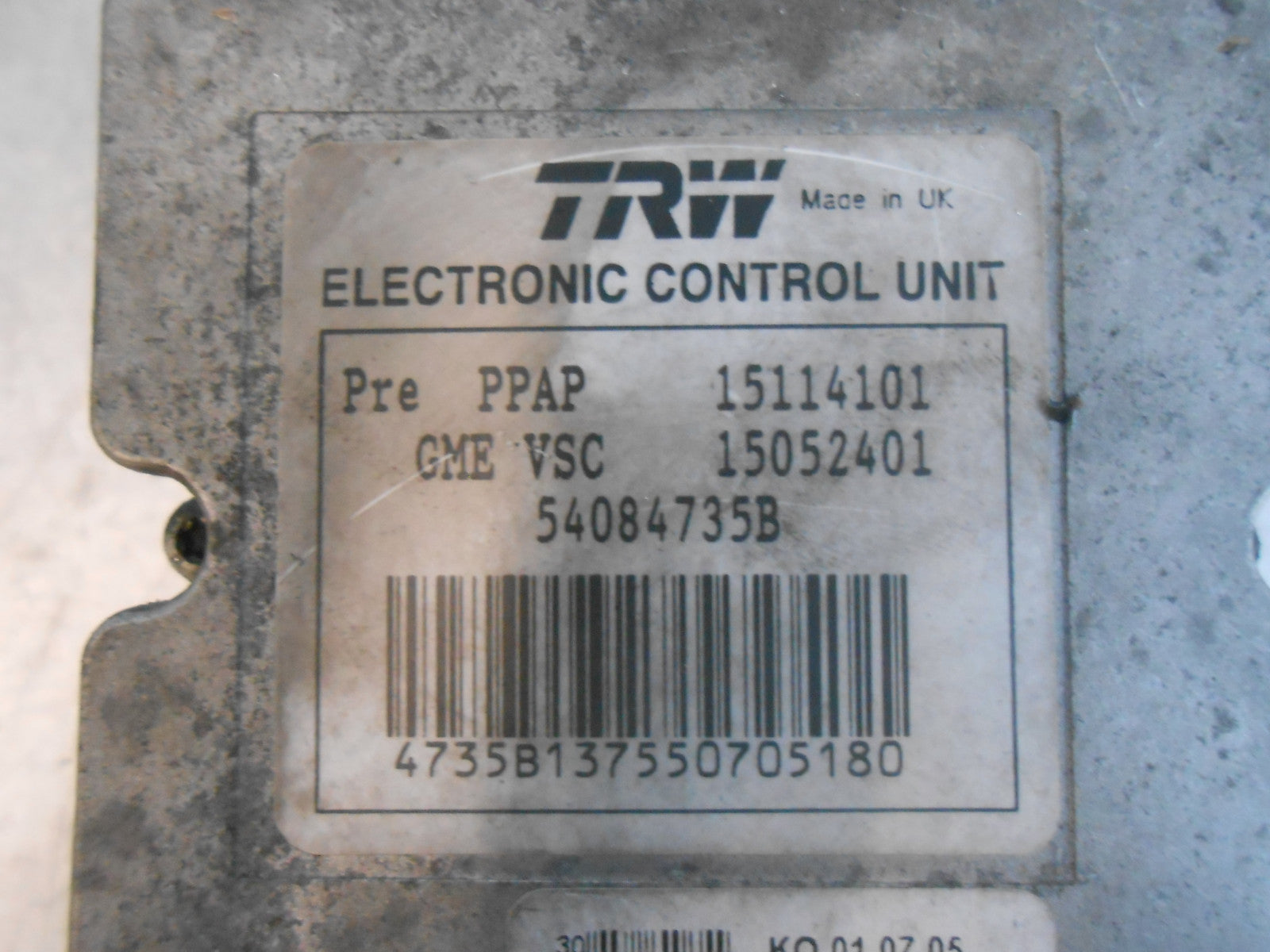 VAUXHALL VECTRA C SAAB 9-3 TRW ABS PUMP & CONTROL MODULE 13191184 15052401