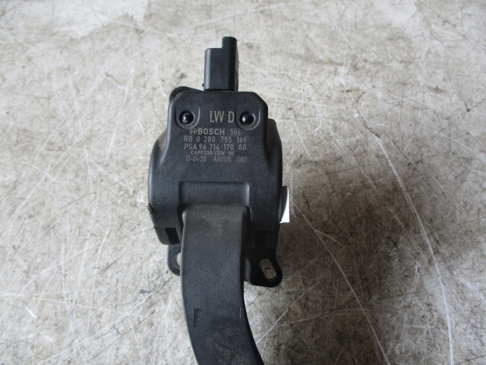 PEUGEOT 5008 2013 1.6 DIESEL ACCELERATOR PEDAL 9671417080