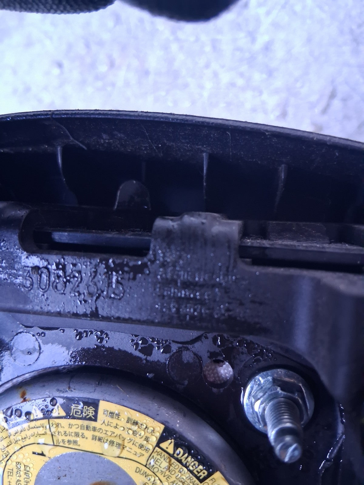 2016 NISSAN NOTE STEERING WHEEL AIRBAG 8DIXTCX