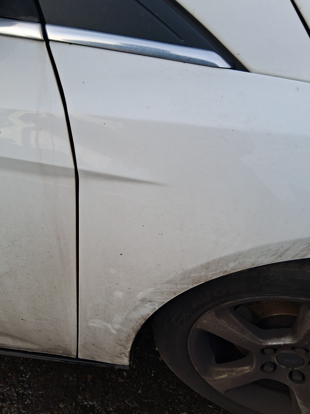2013 FORD FOCUS MK3 HATCHBACK OSF DRIVER SIDE FRONT RIGHT WING PANEL WHITE Z2