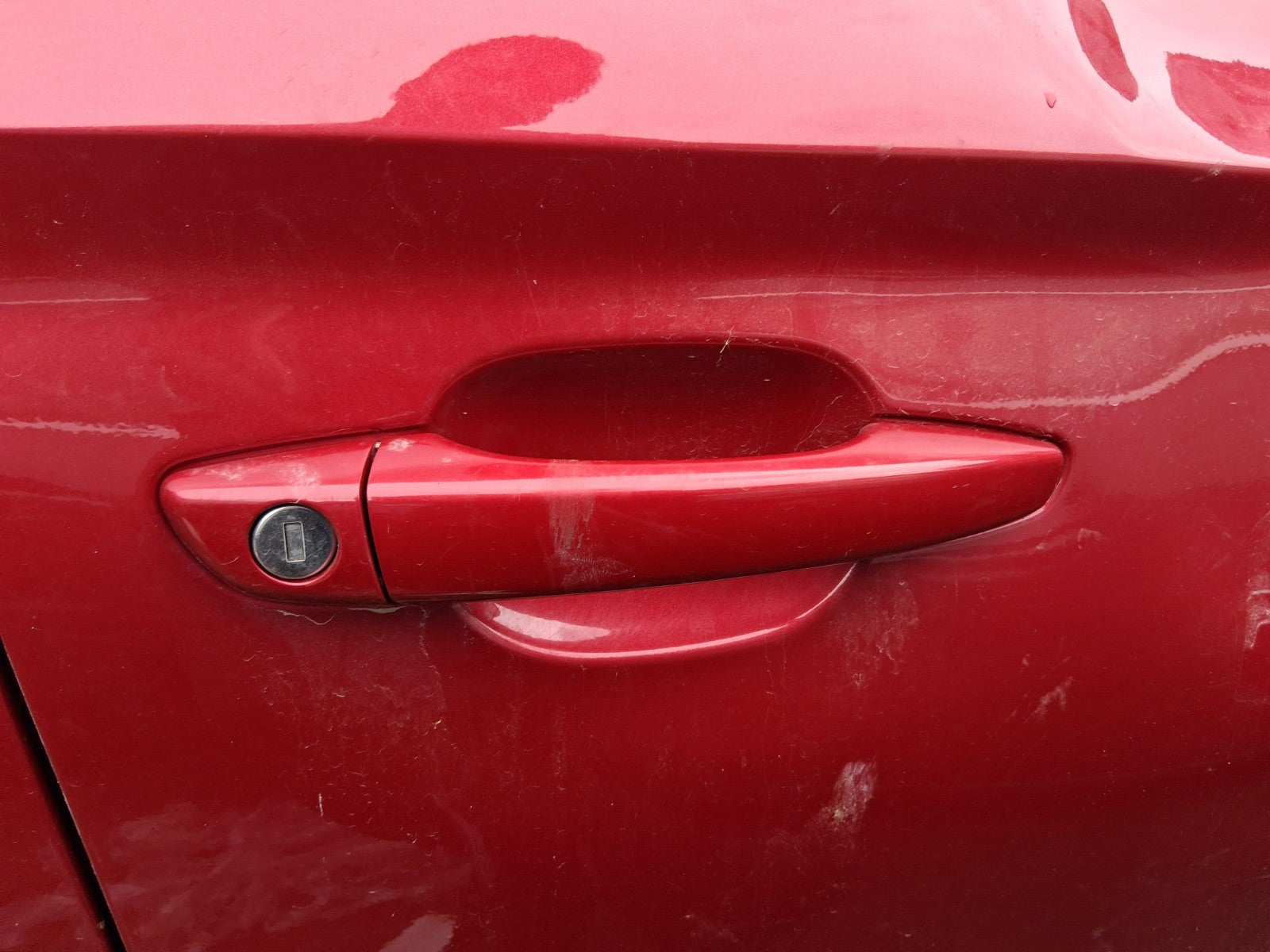 2020 VAUXHALL CORSA F HATCH OSF DRIVER SIDE FRONT EXTERIOR DOOR HANDLE RED