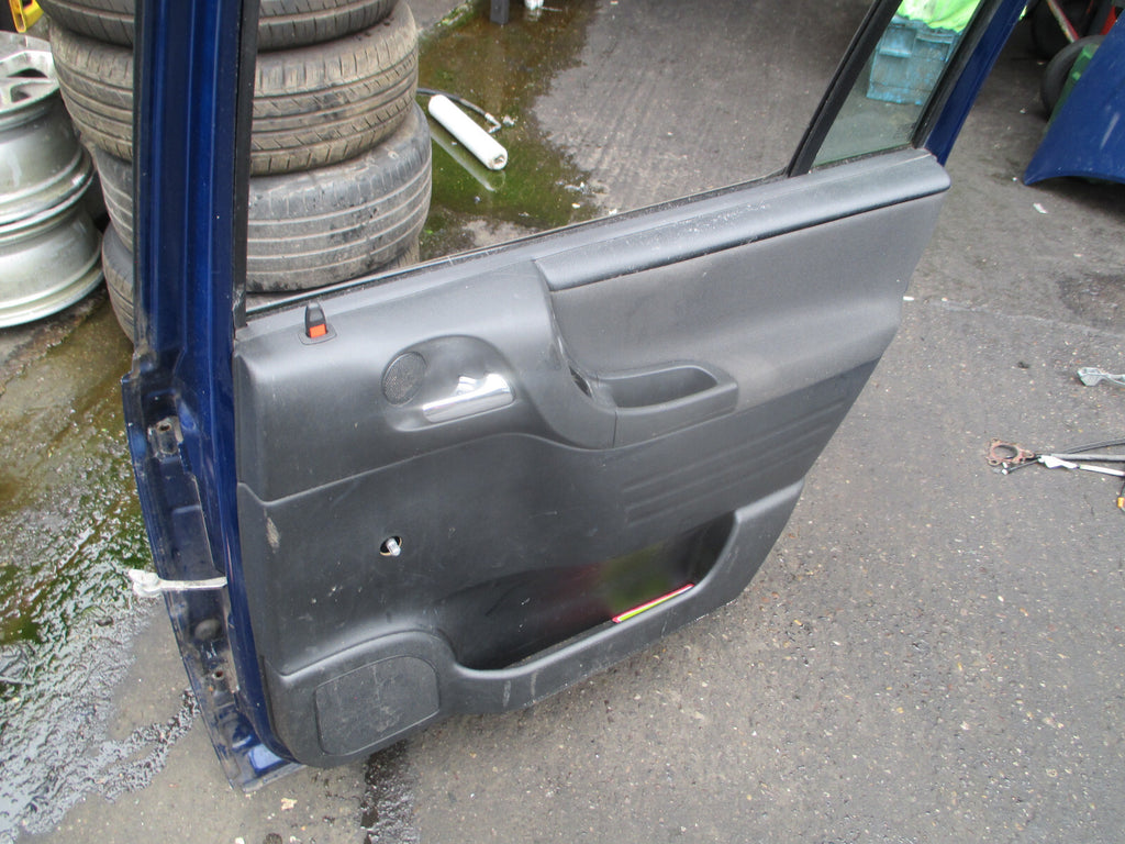 VAUXHALL ZAFIRA A 2004 OSR DRIVER SIDE REAR COMPLETE DOOR BLUE