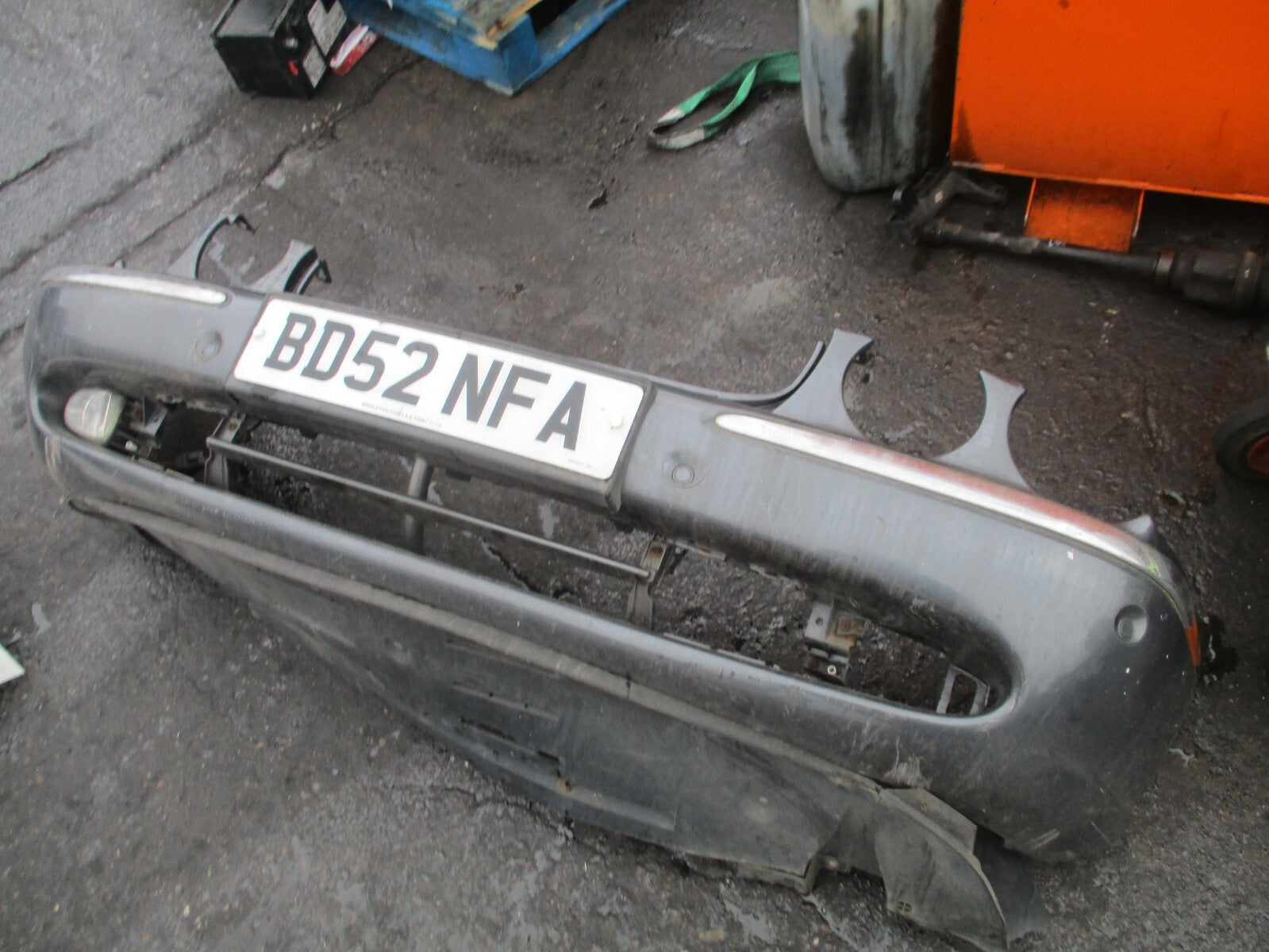 2002 JAGUAR XJ6 X350 FRONT BUMPER CHROME FOG LIGHTS GREY