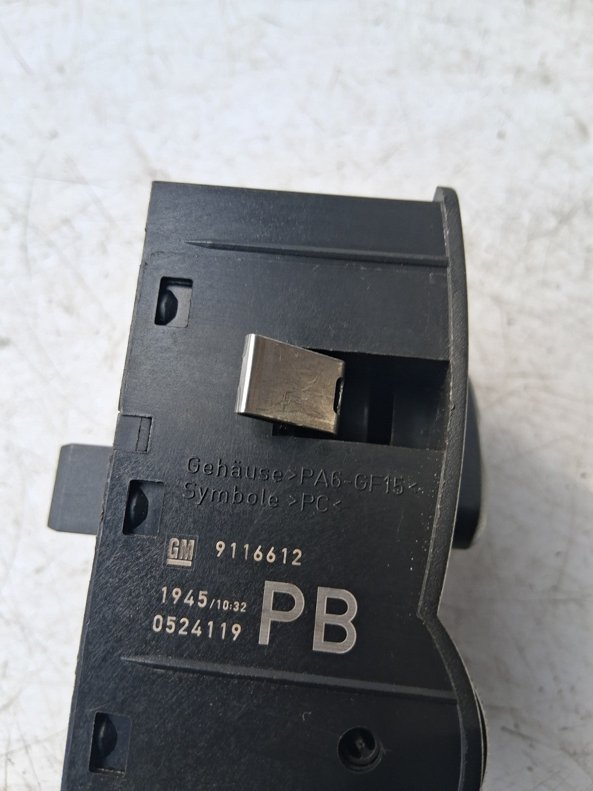 2006 VAUXHALL CORSA ADJUSTMENT SWITCH LIGHT ADJUSTER 0524119