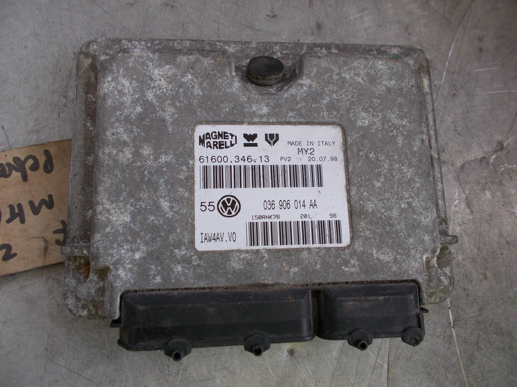 2001 VOLKSWAGEN GOLF MK4 1.4 16V PETROL ENGINE ECU 6160034613 036906014AA