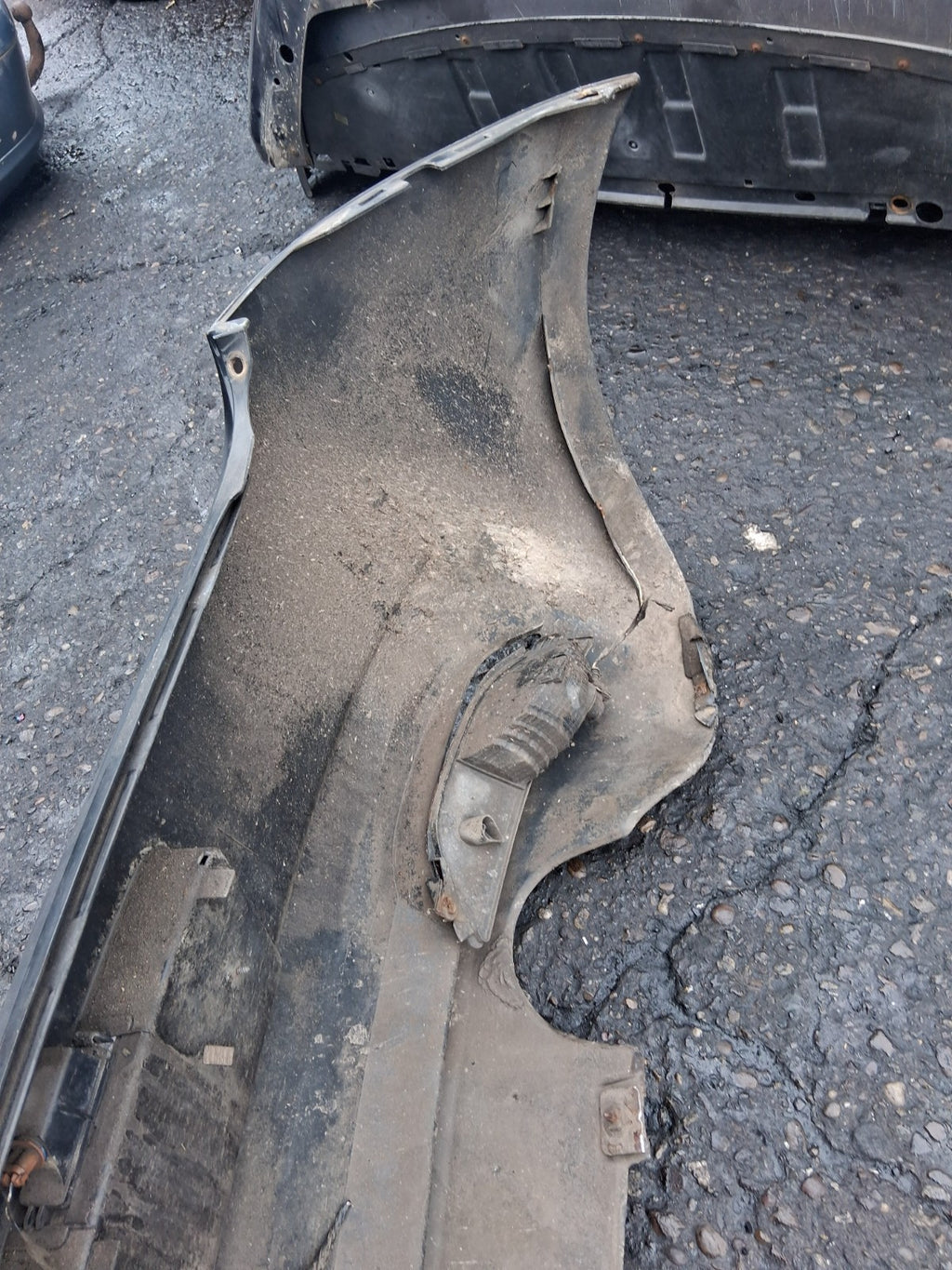2007 FIAT PUNTO MK3 3 DOOR REAR COMPLETE BUMPER BLACK