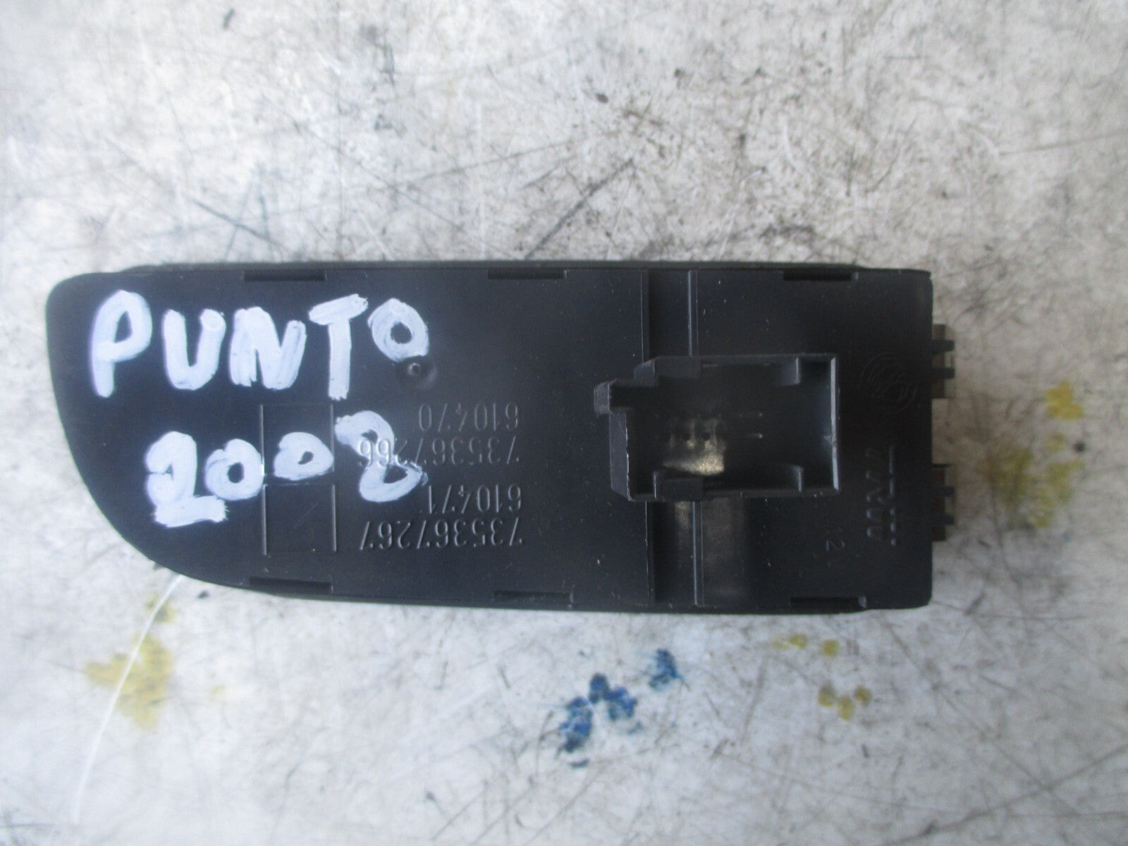 2008 FIAT GRANDE PUNTO HEADLIGHT ADJUSTMENT AND FOG LIGHT SWITCH 735367267