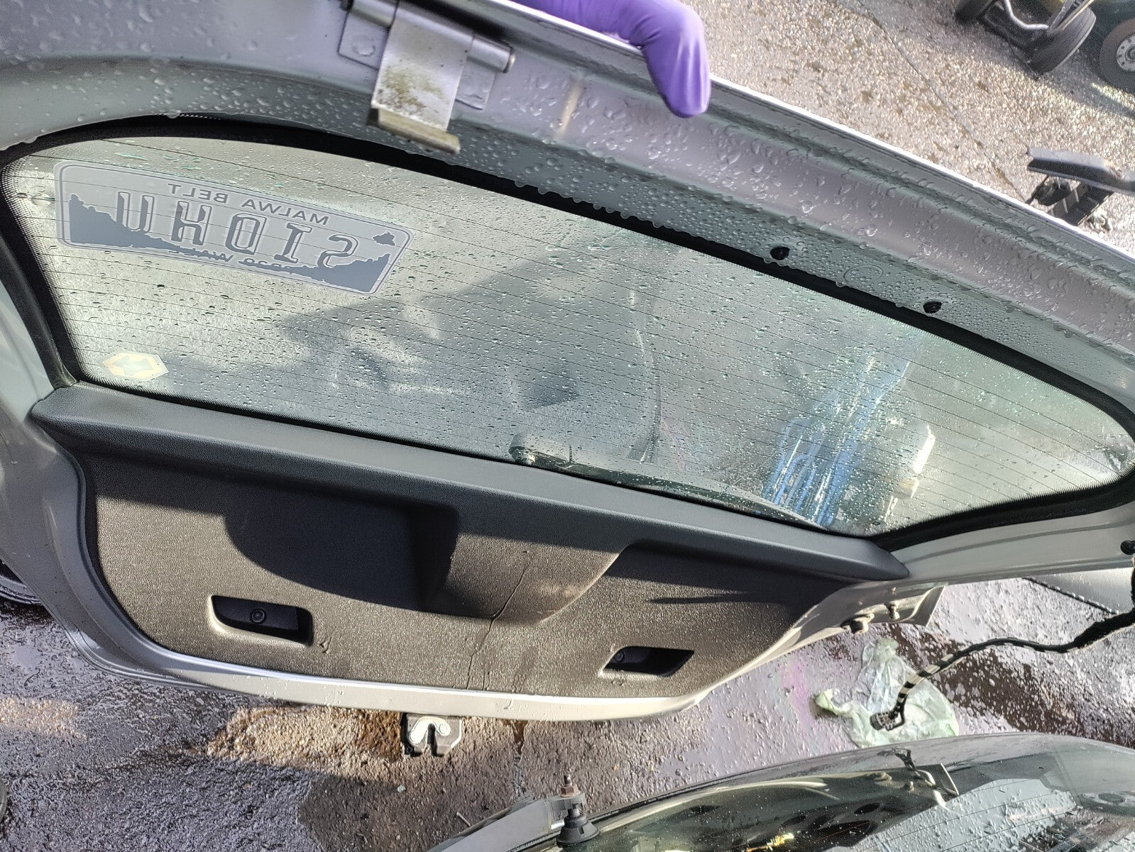 VAUXHALL CORSA D 2007 3 DOOR COMPLETE TAILGATE BOOTLID SILVER