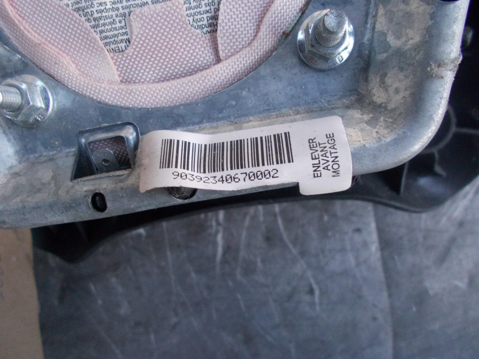 PEUGEOT 807 2006 OS/ DRIVER SIDE STEERING WHEEL AIRBAG 14001062YR