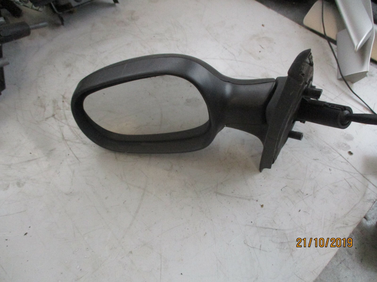 RENAULT CLIO MK2 NS PASSENGER SIDE MANUAL DOOR WING MIRROR BLACK