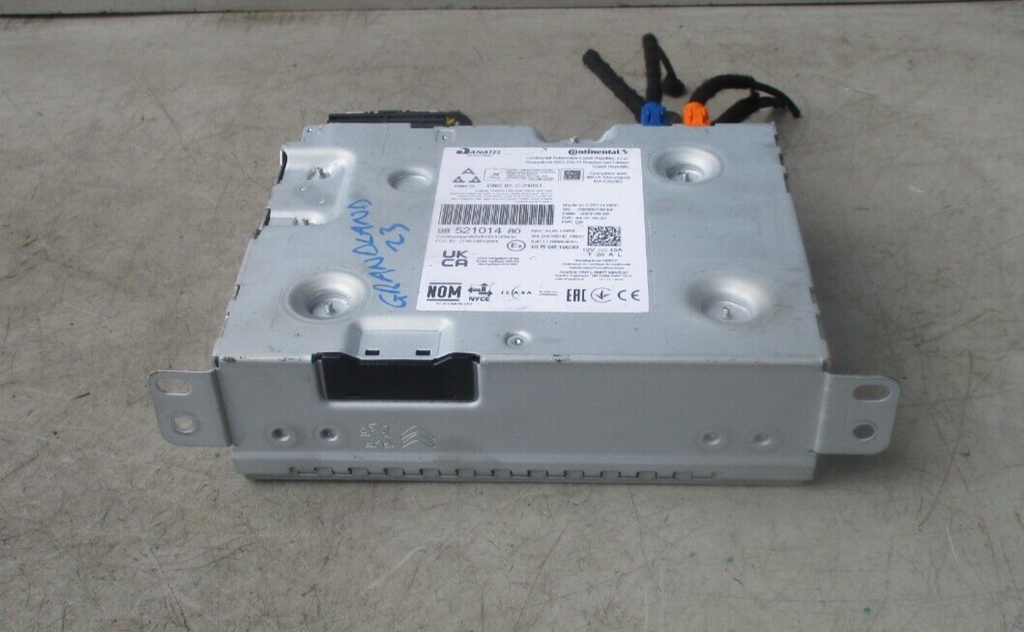 2023 VAUXHALL GRANDLAND RADIO CD PLAYER STEREO HEAD UNIT  9852101480