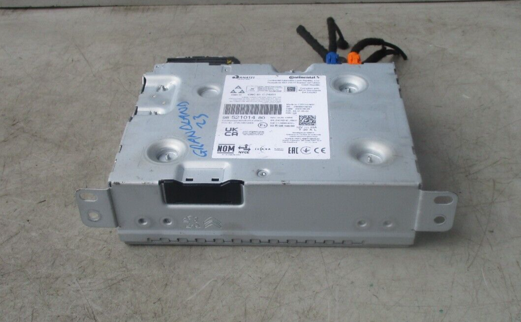 2023 VAUXHALL GRANDLAND RADIO CD PLAYER STEREO HEAD UNIT  9852101480
