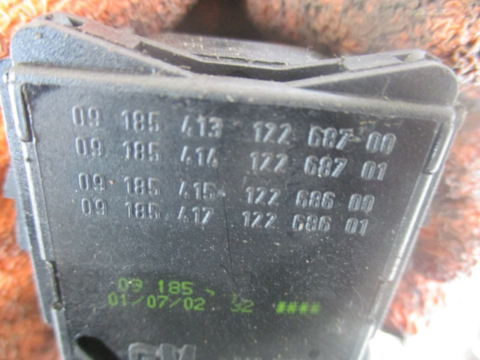 VAUXHALL CORSA C WATER WASHER CONTROL SWITCH STALK 09185413