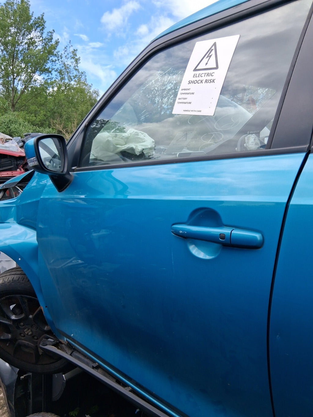2022 SUZUKI IGNIS SZ5 NSF PASSENGER SIDE BARE DOOR NEON BLUE METALLIC CFJ