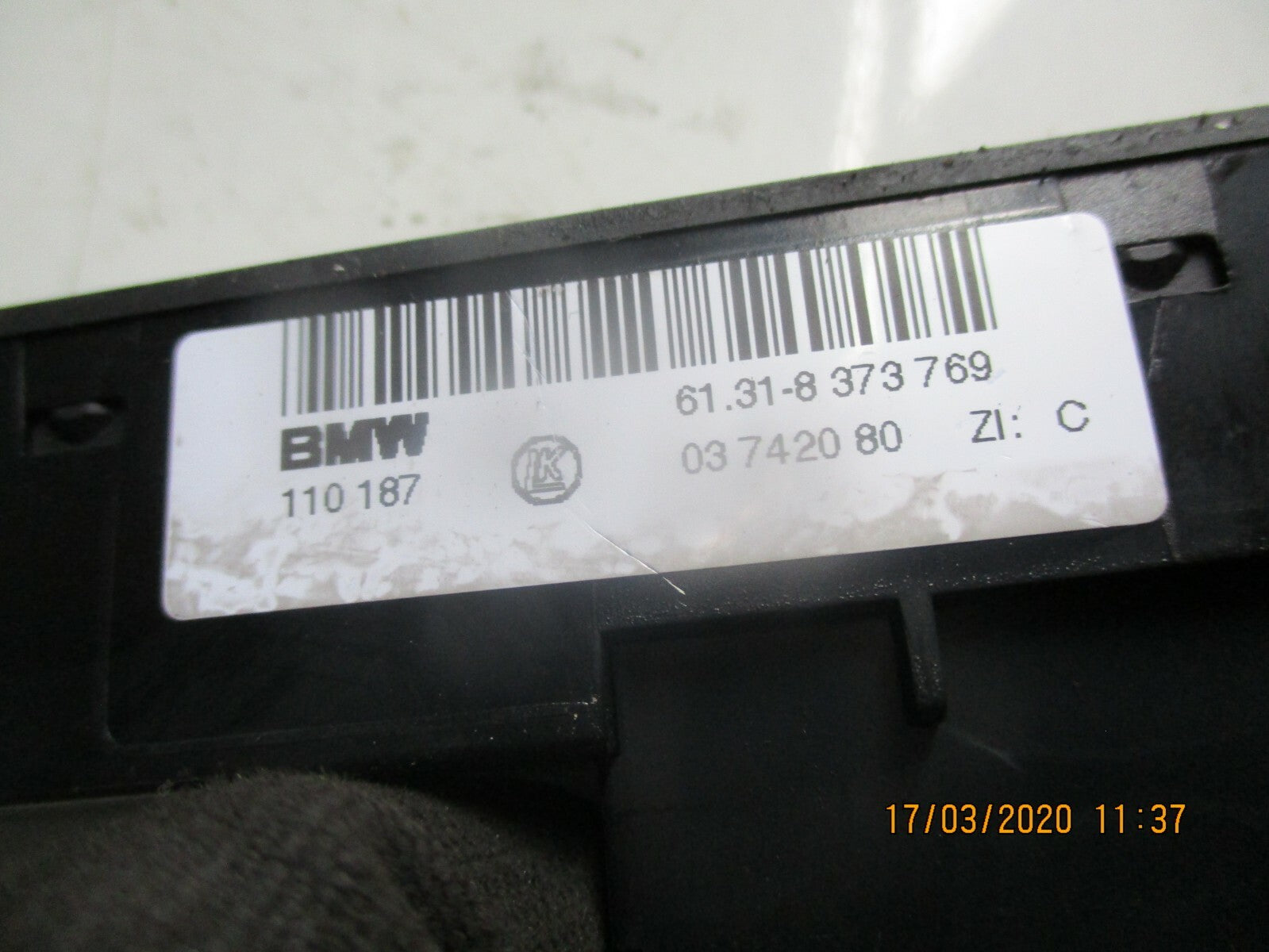 BMW 5 SERIES E39 2002 PDC & DSC SWITCHES PANEL 8373769