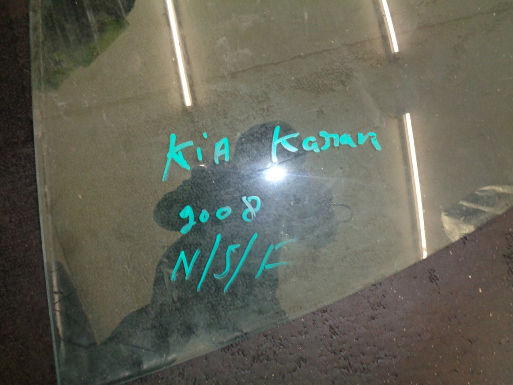KIA KARENS 2008 NSF PASSENGER SIDE FRONT  RIGHT DOOR WINDOW GLASS