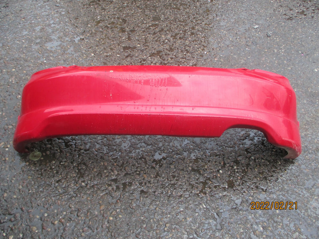 HONDA CIVIC MK7 SPORT 2005 COMPLETE REAR BACK PLASTIC BUMPER RED